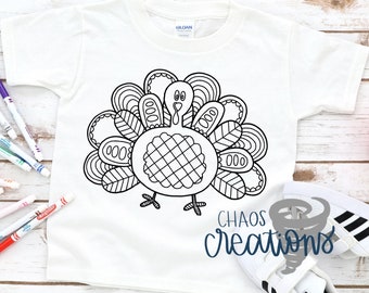 Thanksgiving Turkey Color Your Own