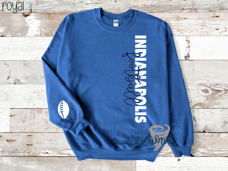 Indianapolis Football Crewneck w/ Football