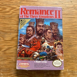 NES : Romance Of The Three Kingdoms 2 (100% original, CIB, includes booklet, poster and map)