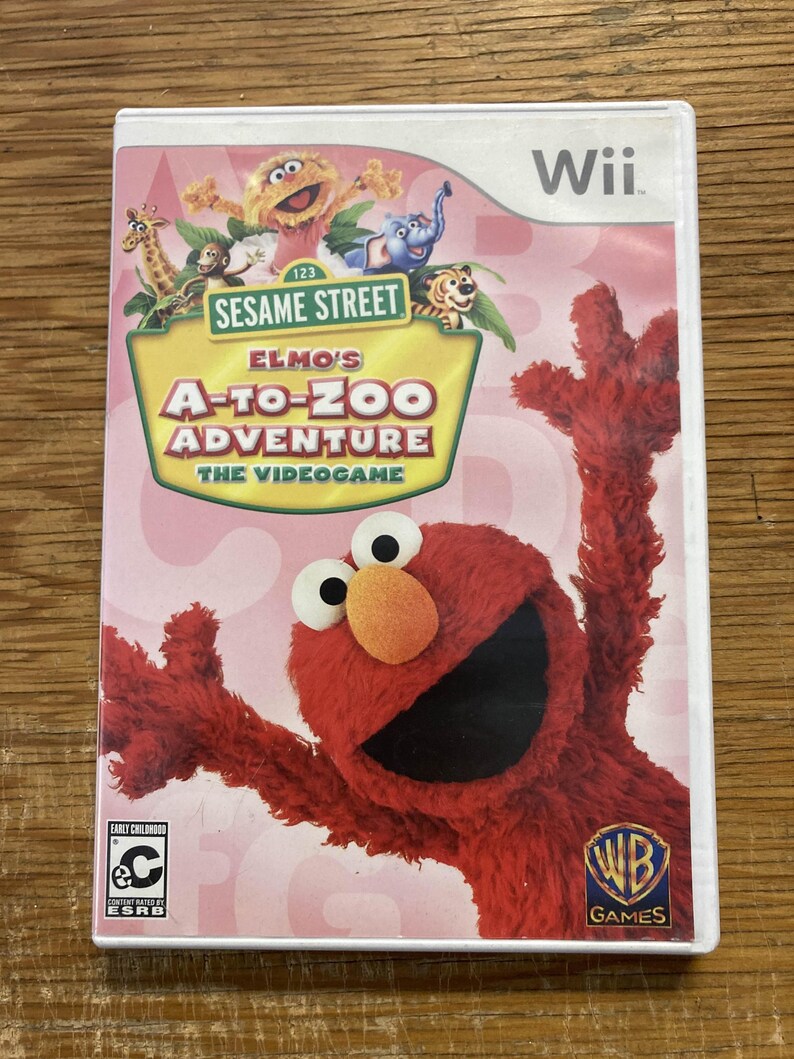 Nintendo Wii Elmo s A to zoo Adventure Etsy