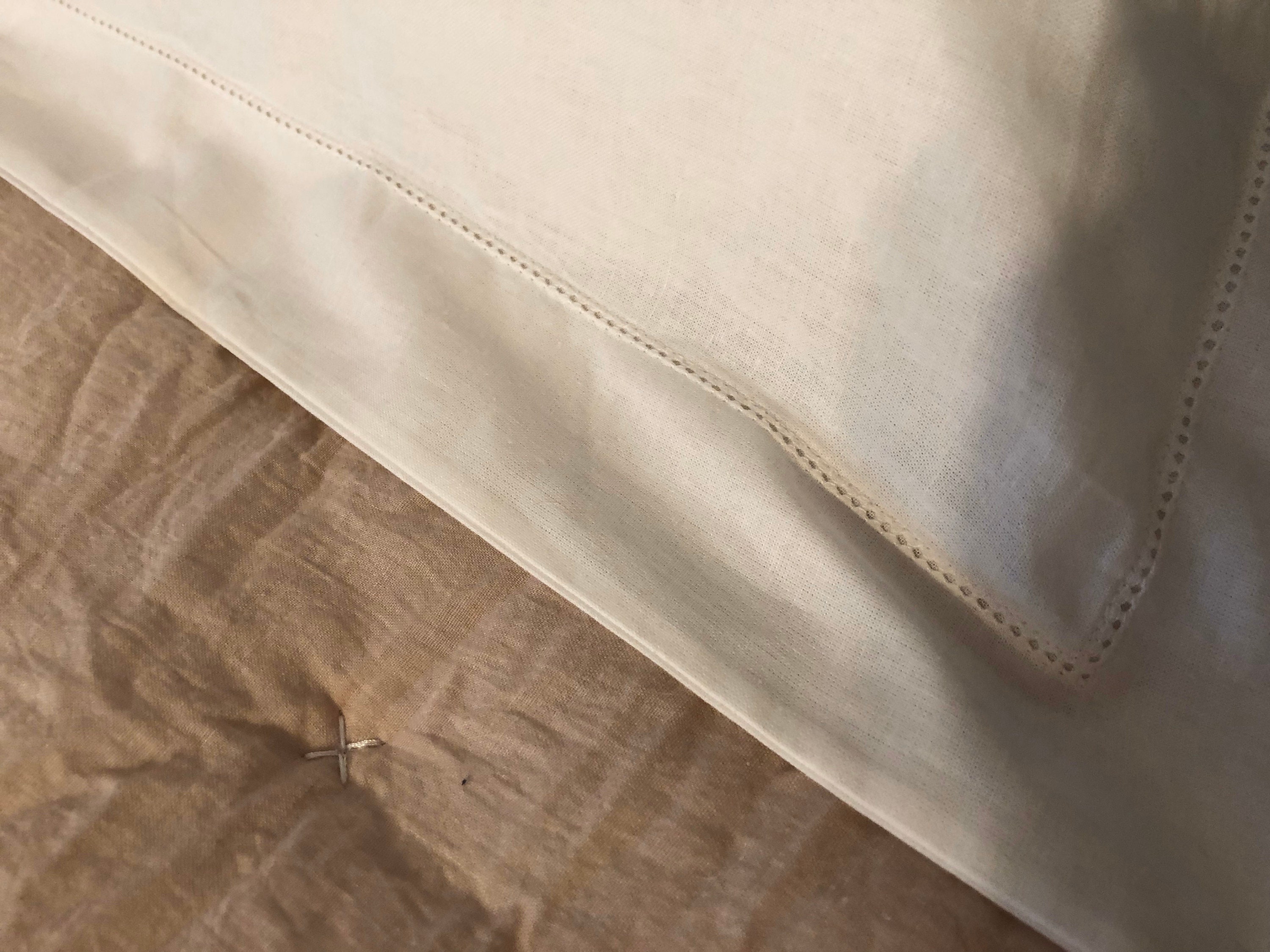 King Sized Pillow Shams 100 Cotton Set of 2 White Perfect Etsy