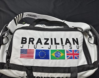 Bolsa de lona Shoyoroll para Jiu-Jitsu Brasileño, bolsa de tela GI con bordado personalizable.