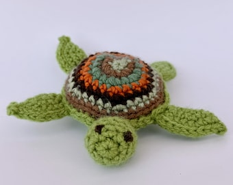 Little Turtle Crochet Stuffed Animal Soft Toy