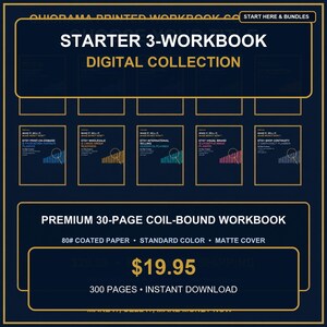 Paquete de inicio para vendedores de Etsy / 3 cuadernos de trabajo para negocios / Validación de productos, flujo de caja e imágenes de estilo de vida