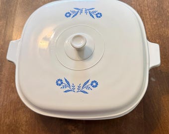 Vintage CorningWare Blue Chabrowe Naczynie Do Zapiekania