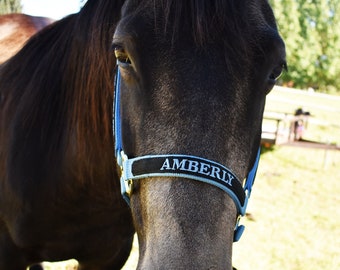 Personalized Adjustable Horse Halter, Halter, Monogrammed Horse Halter, Horse, Embroidered Horse Halter, Custom Embroidered Horse Halter