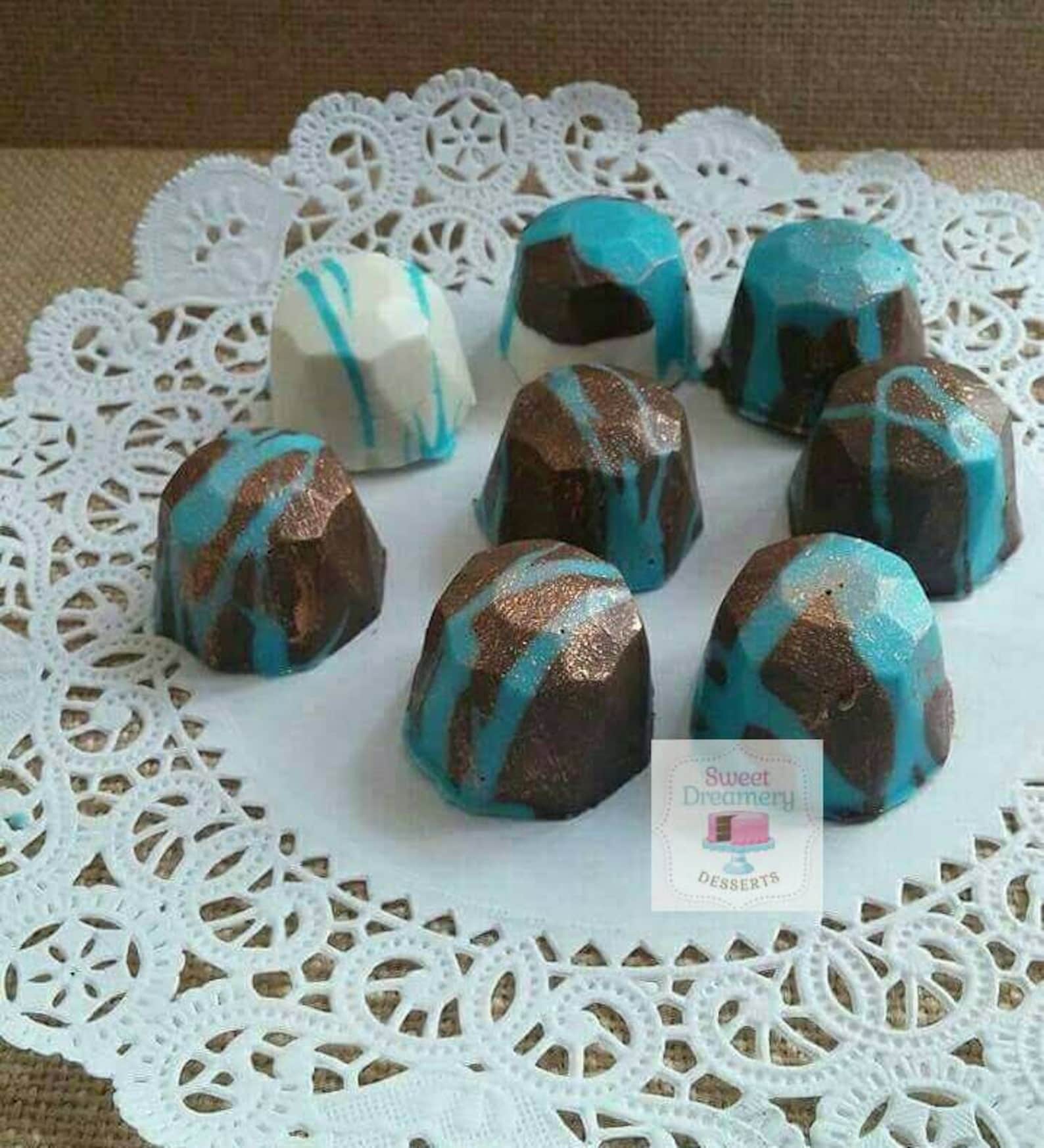 Chocolate gem stones Etsy