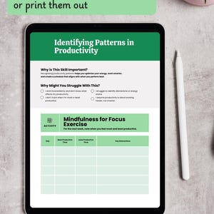 Werkbladen executieve functies Zelfcontrole en reflectie: voortgang, feedback, fouten maken, zelfcompassie (digitale download) afbeelding 2