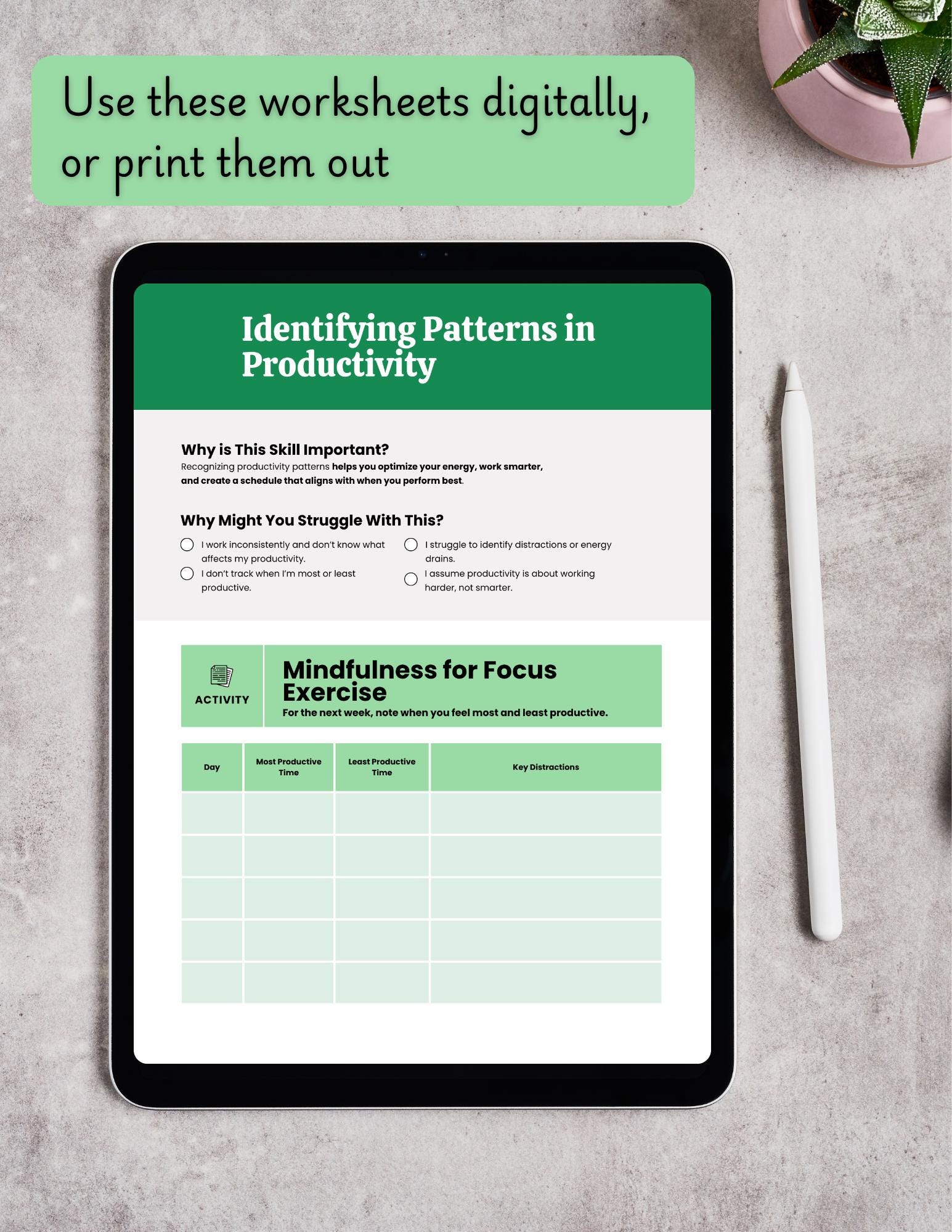 Executive Function Worksheets Self Monitoring and Reflection - Progress ...