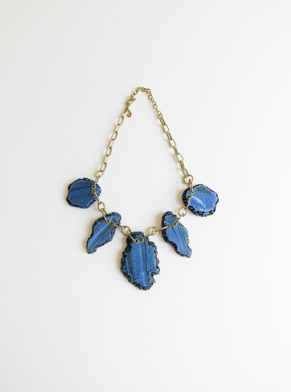 Joan Rivers Vintage Necklace with Faux Turquoise … - image 2