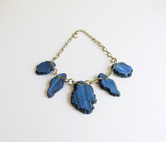 Joan Rivers Vintage Necklace with Faux Turquoise … - image 9