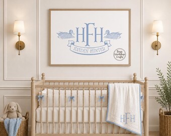 Lámina infantil de Golden Retriever • Decoración personalizada para la habitación del bebé