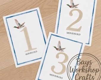 Mallard Duck Baby Milestone Cards