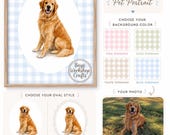 Custom Pet Portrait Nursery Print • Personalized Dog Art • Digital Download