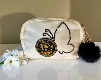 Askungen ”Var modig och snäll” Liten axelväska | Swarovski-kristall Disney-väska