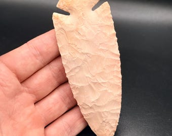 11 cm Schwalbenschwanz Pfeilspitze aus Burlington Chert