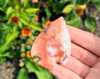 3” Hopewell/Snyders arrowhead made out of Flint Ridge Flint from Ohio