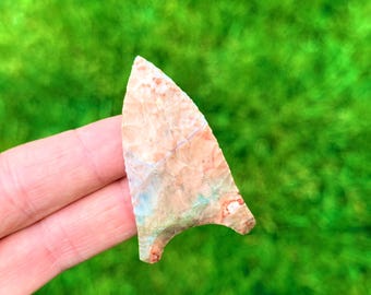 2 3/8” Quad Arrowhead made out of colorful Flint Ridge Flint from Ohio