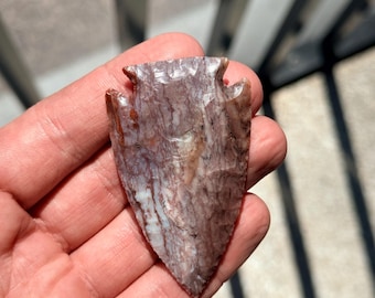 6,5 cm (2 3/4 ”) Kirk Corner Notch Pfeilspitze aus Alibates Flint