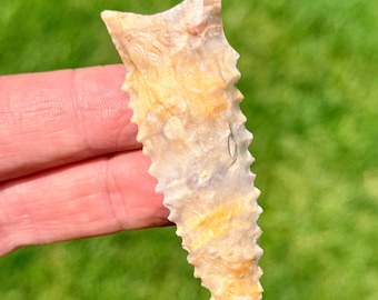 6,5 cm Dalton Greenbrier Pfeilspitze aus Creek Chert in Ohio