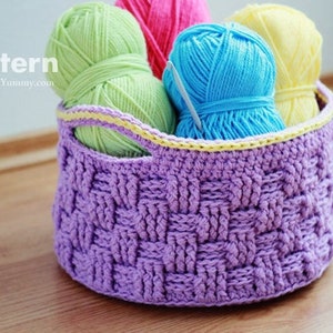 Crochet Pattern - Big Crochet Basket (Pattern No. 009) - INSTANT DIGITAL DOWNLOAD