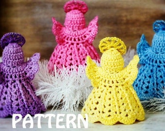 Crochet Pattern - Angel Ornaments (Pattern No. 074) - INSTANT DIGITAL DOWNLOAD