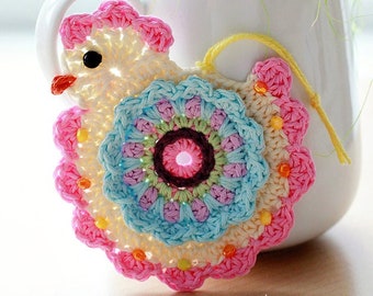 Crochet Pattern - Happy Crochet Chick (Pattern No. 055) - INSTANT DIGITAL DOWNLOAD