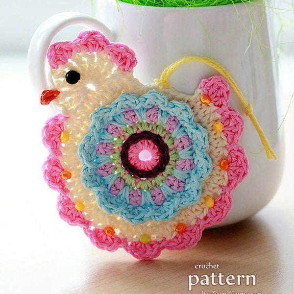 Crochet Pattern - Happy Crochet Chick (Pattern No. 055) - INSTANT DIGITAL DOWNLOAD