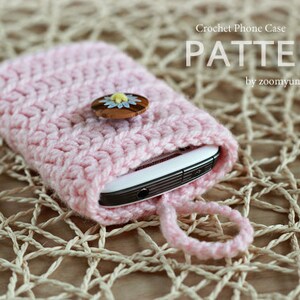 Crochet Pattern Crocheted Cell Phone Cover Pattern No. 019 INSTANT DIGITAL DOWNLOAD image 2