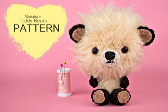 Crochet Pattern - Miniature Crochet Teddy Bears (Pattern No. 043) - INSTANT DIGITAL DOWNLOAD