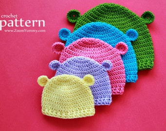 Crochet Pattern - Crochet Hats For Baby's First 3 Years (Pattern No. 070) - INSTANT DIGITAL DOWNLOAD
