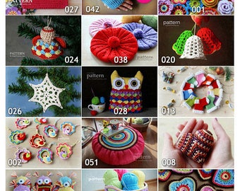 Crochet Patterns - Pick Any 5 Crochet and Knitting Patterns Bundle