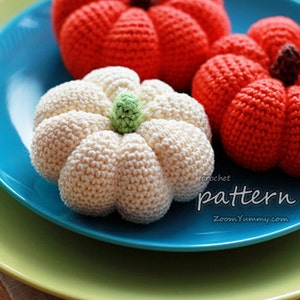 Patrón de calabazas de crochet: Tutorial fotográfico detallado (Patrón PDF)