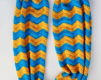 Crochet Pattern - Crochet Chevron Infinity Scarf (Pattern No. 071) - INSTANT DIGITAL DOWNLOAD