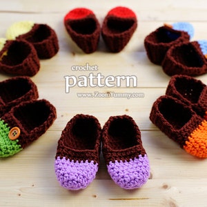Crochet Pattern - The Easiest Crochet Baby Slippers - Age 0-3 Months (Pattern No. 065) - INSTANT DIGITAL DOWNLOAD