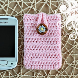 Crochet Pattern Crocheted Cell Phone Cover Pattern No. 019 INSTANT DIGITAL DOWNLOAD image 3