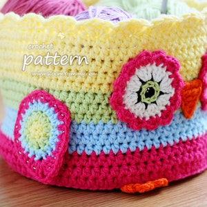 Crochet Pattern Owl Basket Pattern No. 057 INSTANT DIGITAL DOWNLOAD image 5