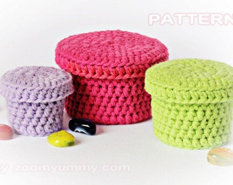Crochet Pattern - Crochet Boxes (Pattern No. 022) - INSTANT DIGITAL DOWNLOAD