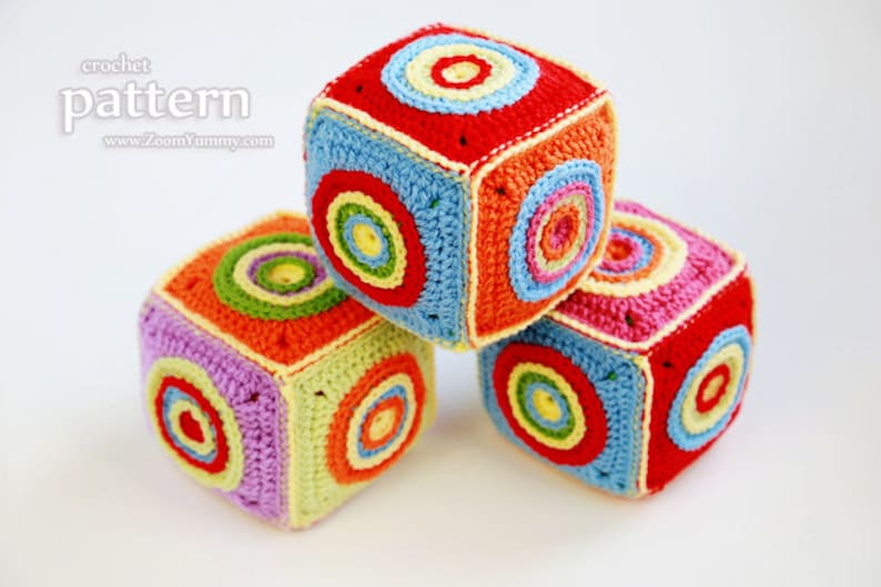 Crochet Pattern Crochet Soft Toy Cube Pattern No. 069 INSTANT DIGITAL DOWNLOAD image 1