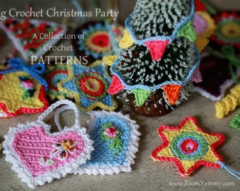 Crochet Patterns - Big Crochet Christmas Party (Pattern No. 006) - INSTANT DIGITAL DOWNLOAD