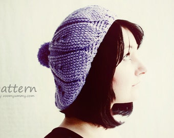 Crochet Pattern - Crochet Beret (Pattern No. 038) - INSTANT DIGITAL DOWNLOAD