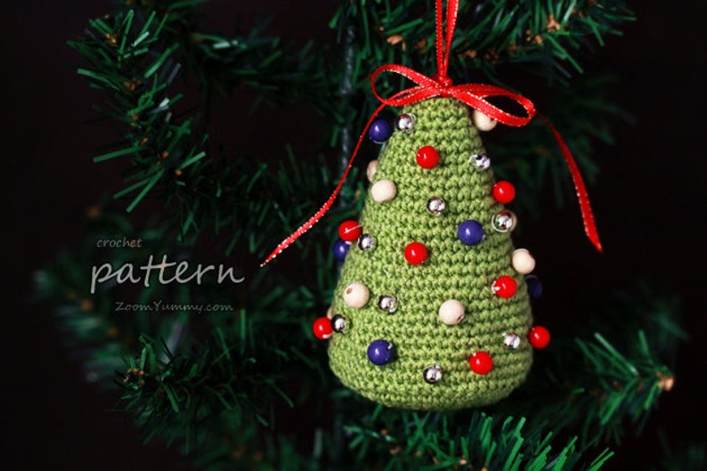 Crochet Pattern Little Colorful Christmas Trees Pattern No. 052 INSTANT DIGITAL DOWNLOAD image 5