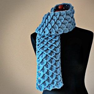 Crochet Pattern Crochet Crocodile Stitch Scarf Pattern No. 031 INSTANT DIGITAL DOWNLOAD image 3