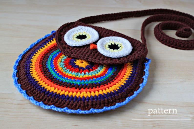 Crochet Pattern Crochet Owl Purse pattern No 005 Etsy