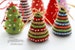 Crochet Pattern - Little Colorful Christmas Trees (Pattern No. 052) - INSTANT DIGITAL DOWNLOAD 