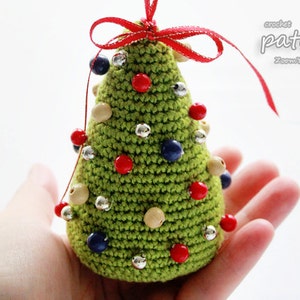 Crochet Pattern Little Colorful Christmas Trees Pattern No. 052 INSTANT DIGITAL DOWNLOAD image 2