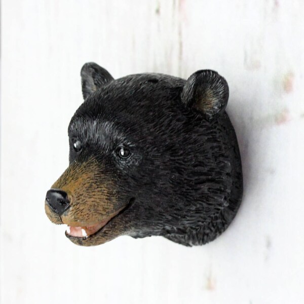 Bear Head Knob - Woodland Nursery - Cabinet Knobs - Drawer Pulls - Woodland Knobs - Bear Nursery, Nursery Forest Decor, Farmhouse Style Chic