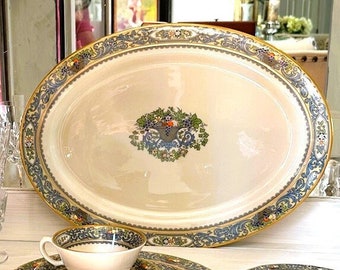 Serving Platter - Autumn by Lenox - X-Large China Oval Serving Platter - Porcelain RARE FIND