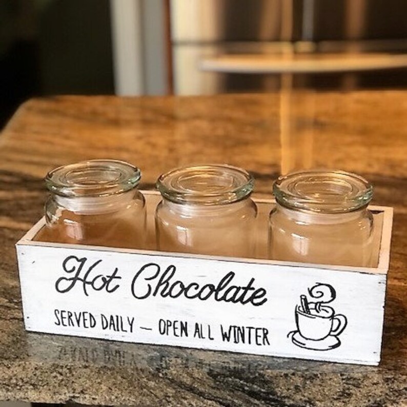 Hot Cocoa Bar Set With Optional Jars Hot Chocolate Bar Etsy