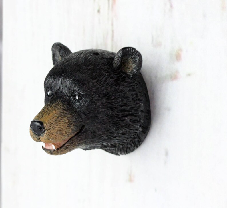 Bear Head Knob Woodland Nursery Knobs Drawer Etsy